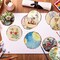 Unfinished Wood Slices for Centerpieces - 5.1-5.5 Inch,Round Natural Discs with Tree Bark, Wooden Cookies Circles for Crafts Christmas Ornaments, Rustic Wedding Decor